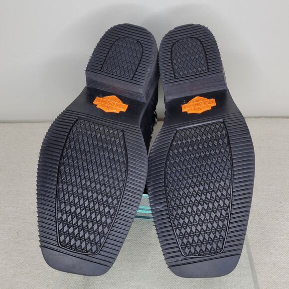 *NWT* HARLEY-DAVIDSON Korsen Chain Leather Ankle Boots Black Women's sz 6.5 - Picture 11 of 13